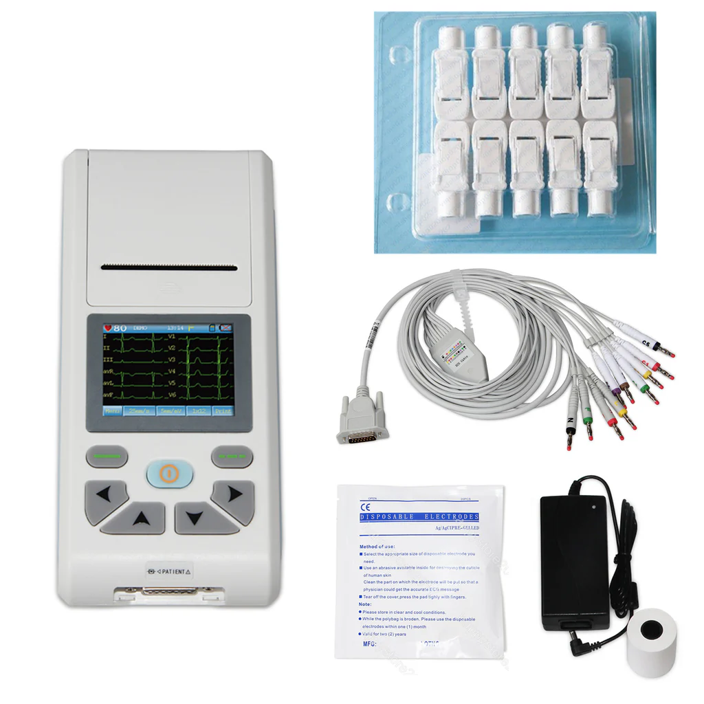 Electrocardiógrafo con pantalla táctil CONTEC ECG90A - Image 3