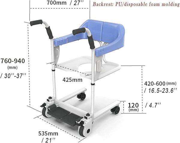 Silla traslado de paciente manual - Image 4