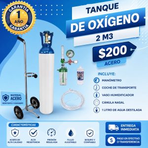 KIT TANQUE DE OXIGENO 1000 LITROS SIN CARRITO