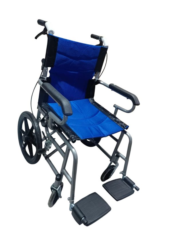SILLA DE RUEDAS DE TRANSPORTE ACERO