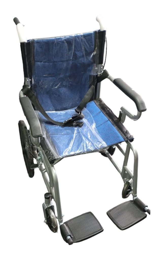 SILLA DE RUEDAS DE TRANSPORTE ACERO - Image 3