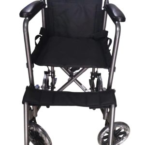 SILLA DE RUEDAS DE TRANSPORTE ACERO 14 PULGADAS