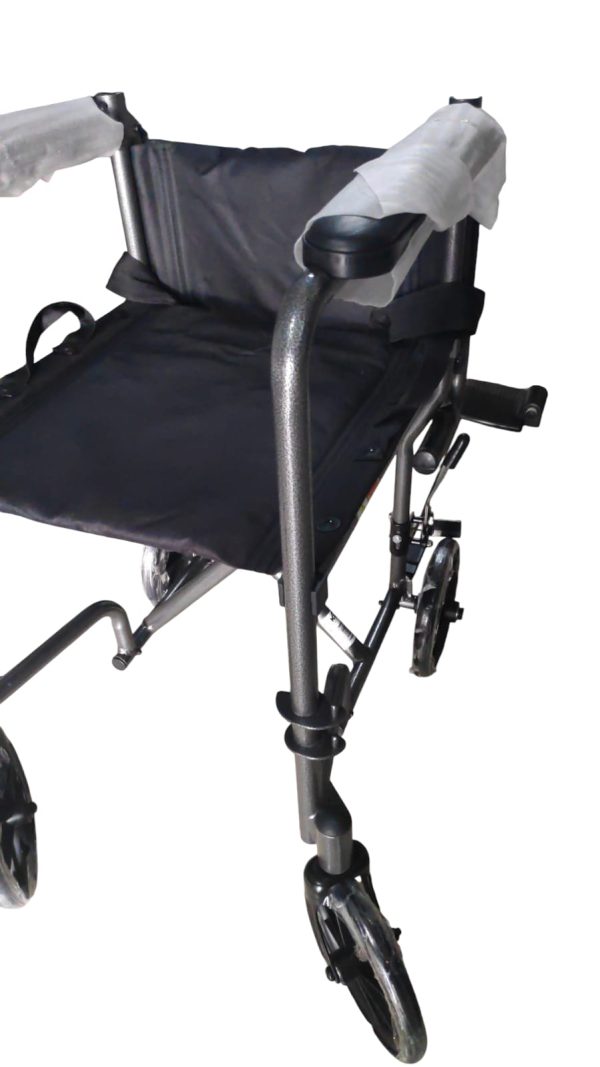 SILLA DE RUEDAS DE TRANSPORTE ACERO 14 PULGADAS - Image 4