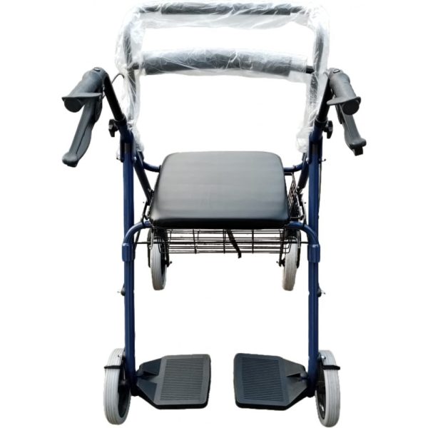 CAMINADOR ROLLATOR ALUMINIO FRENOS Y APOYA PIES - Image 3