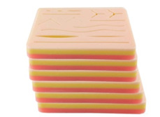 Almohadilla de sutura de 3 capas