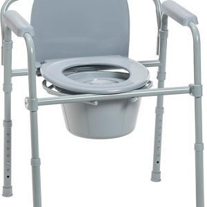 Drive Medical Inodoro de acero plegable portátil
